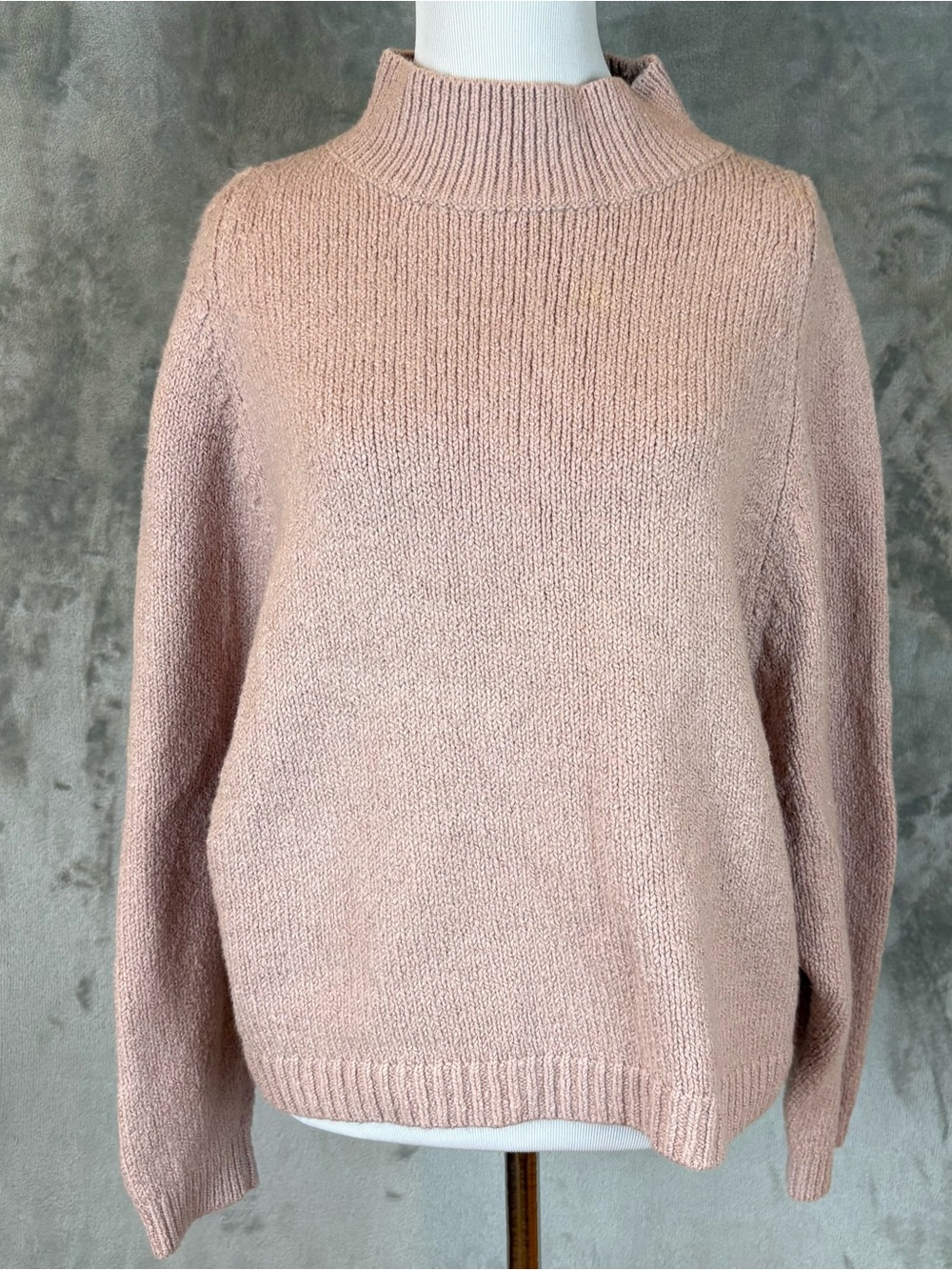 Old Navy Fashion Mock Neck Knit Sweater New Dawn Wmn’s M